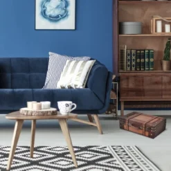 Brynnberg 13"x8,3"x4,3" Wooden Pirate Flap Closure Treasure Chest - Lockable -Baxton Studio Store GUEST a233e737 f05f 4b9e 86e4 b91c2a5c81f4