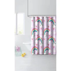 Unicorn Rainbow Shower Curtain - Dream Factory -Baxton Studio Store GUEST a2d20201 e25b 47ce b187 faef6647979c