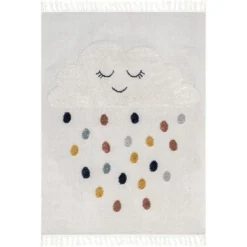 NuLOOM Marleigh Raindrop High-Low Kids Tasseled Area Rug 19 NuLOOM Marleigh Raindrop High-Low Kids Tasseled Area Rug -Baxton Studio Store GUEST a32150c6 3f44 4844 8eb4 f4086a297a5b