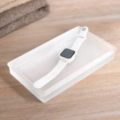 Frosty Glass Bathroom Tray White - Allure Home Creations -Baxton Studio Store GUEST a37c156c 10b1 43f4 9861 23fa628c1582