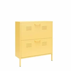 Cache 2 Door Shoe Storage Cabinet Yellow - Novogratz -Baxton Studio Store GUEST a4dc5826 df91 4487 9057 9d35e0e37015