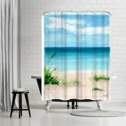 Americanflat 71" X 74" Shower Curtain By Michelle Mospens -Baxton Studio Store GUEST a57b075c d4ea 4211 8945 b775e39d3fef
