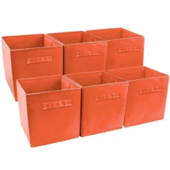 Sorbus 11 Inch Cube Storage Organizer Bins - 6 Pack -Baxton Studio Store GUEST a58645e4 1f83 4947 90fa 8046658769f1