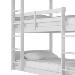 Twin Capri Wood Triple Bunk Bed White - Hillsdale Furniture -Baxton Studio Store GUEST a6c24afb 328f 4c35 89fb cf9ec6738e81