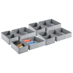 MDesign Fabric Child/Kids Drawer Organizer, 2 Sizes, Set Of 8 -Baxton Studio Store GUEST a7f6dfdb e505 445d bf92 79d66f5553e2