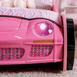Twin Naglin Racing Car Bed With Led Headlight Pink - HOMES: Inside + Out -Baxton Studio Store GUEST a84f2dd8 c5df 4da7 a2d5 23bf73a4832d