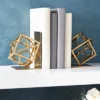 Juvale Decorative Gold Bookends With Square Metal Geometric Design, For Books, Magazines, Journals, Slip-Resistant Pads (5x6x3 In) 1 Juvale Decorative Gold Bookends With Square Metal Geometric Design, For Books, Magazines, Journals, Slip-Resistant Pads (5x6x3 In) -Baxton Studio Store GUEST a899ee7e b9b7 4943 9cbc f1e6ee2fb6c7