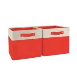 2pc Kids' 10.5" Two-Toned Folding Storage Bin Set - RiverRidge Home -Baxton Studio Store GUEST a8eac66a 9058 4bec 85c5 19ae38a31c4e