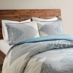 3pc Full/Queen Nova Duvet Cover Mini Set Blue -Baxton Studio Store GUEST aa7992ee 47c8 42e3 85ee b7891da56a22