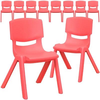 Emma And Oliver 10 Pack Plastic Stackable School Chair With 12" Seat Height 14 Emma And Oliver 10 Pack Plastic Stackable School Chair With 12" Seat Height - Image 12