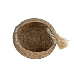 Brown Basket Woven Seagrass & Corn Husk By Foreside Home & Garden 9 Brown Basket Woven Seagrass & Corn Husk By Foreside Home & Garden -Baxton Studio Store GUEST aca94118 9bca 47e8 b9ff e838930b272a