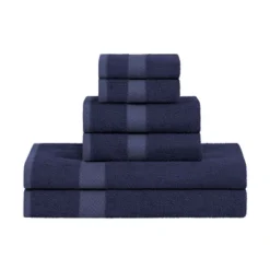 Absorbent Eco-Friendly Cotton Assorted 6-Piece Bath, Hand, Face Towel Set By Blue Nile Mills -Baxton Studio Store GUEST ad34abce eb36 46aa 8746 4c6d0478399c