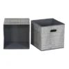 Household Essentials 11" Set Of 6 Storage Bins Gray 2 Household Essentials 11" Set Of 6 Storage Bins Gray -Baxton Studio Store GUEST ae0d4e8a 18be 4b37 819c 7b02c18cfd5d
