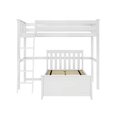 Max & Lily L-Shaped Twin Over Twin Bunk Bed 4 Max & Lily L-Shaped Twin Over Twin Bunk Bed - Image 2