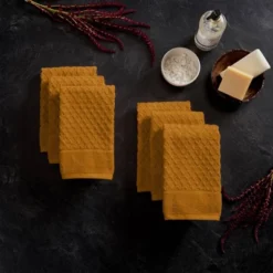 6pc Cotton Diamond Textured Hand Towel Set - Isla Jade 19 6pc Cotton Diamond Textured Hand Towel Set - Isla Jade -Baxton Studio Store GUEST b016efbe f8a5 4755 bb27 29de141c55ac