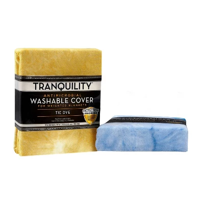 Washable Cover For Weighted Blanket Yellow Tie Dye - Tranquility 8 Washable Cover For Weighted Blanket Yellow Tie Dye - Tranquility - Image 6