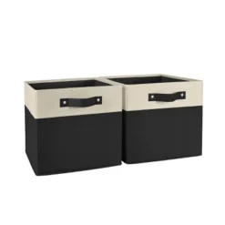 2pc Kids' 10.5" Two-Toned Folding Storage Bin Set - RiverRidge Home -Baxton Studio Store GUEST b0cd9c0c 2716 47bb 9142 06532c147172