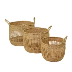 Set Of 3 Seagrass Storage Baskets Brown - Olivia & May -Baxton Studio Store GUEST b0e64cfb 0bf7 4692 949c 05848620ced5