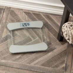 Digital Glass Scale With Stainless Steel Accents Clear - Taylor -Baxton Studio Store GUEST b0f90396 8047 4c19 b3a0 d765673f4890
