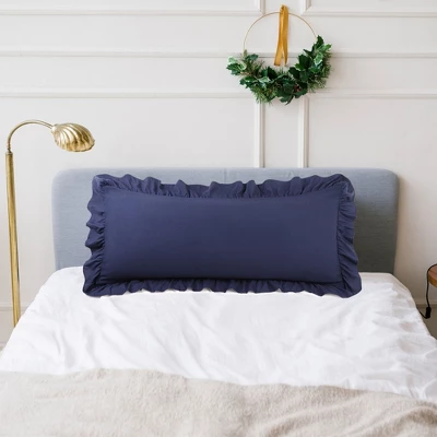 PiccoCasa Microfiber Envelope Closure Ruffle Body Pillowcases 1 Pc 4 PiccoCasa Microfiber Envelope Closure Ruffle Body Pillowcases 1 Pc - Image 2