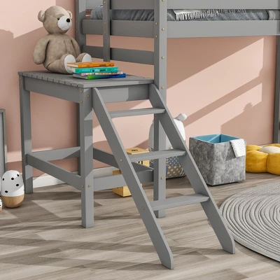 Loft Bed With Platform And Ladder - ModernLuxe 11 Loft Bed With Platform And Ladder - ModernLuxe - Image 9