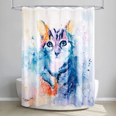 Water Kitten Shower Curtain - Allure Home Creations 3 Water Kitten Shower Curtain - Allure Home Creations