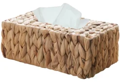 Vintiquewise Rustic Water Hyacinth Vanity Bathroom Set, Set Of 4 - Magazine Basket, Tissue Roll Holder, Tissue Box Cover, And Wastebasket -Baxton Studio Store GUEST b52c59c1 7875 41b7 85e4 d32694000524