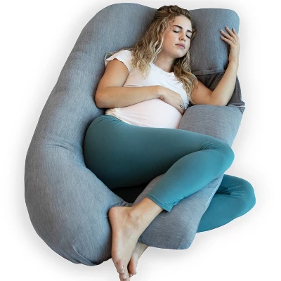 PharMeDoc Pregnancy Pillow, U-Shape Full Body Maternity Pillow, Cooling Cover 3 PharMeDoc Pregnancy Pillow, U-Shape Full Body Maternity Pillow, Cooling Cover