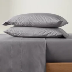 Washed Supima Percale Solid Sheet Set - Casalunaā¢