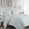 Mia Reversible Quilt Set Blue - Laura Ashley -Baxton Studio Store GUEST b62b7cb9 72dc 4175 86d8 0884bf1435df