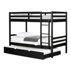 Fakto Bunk Beds With Trundle Matte Black - South Shore -Baxton Studio Store GUEST b6a81e35 24c8 4b21 a0de 8d714336b625