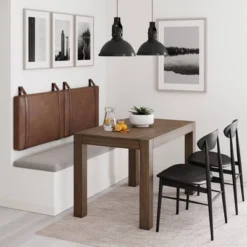 Harlow Headboard Sand Gray Fabric Vintage Brown - Nathan James -Baxton Studio Store GUEST b8657940 1817 45e4 9b96 b5d538b70522