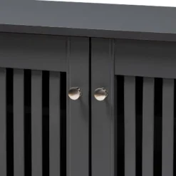 3 Door Fernanda Wooden Entryway Shoe Storage Wide Cabinet Gray - Baxton Studio -Baxton Studio Store GUEST baa9fe84 b617 425c b618 54c69940d5f6
