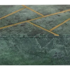 Set Of 3 Marble Box With Gold Linear Lines Green- Olivia & May -Baxton Studio Store GUEST bb20f1ff 8e00 4365 b6e5 8f28953f65e7