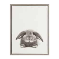24" X 18" Rabbit Framed Canvas Art - Uniek 9 24" X 18" Rabbit Framed Canvas Art - Uniek -Baxton Studio Store GUEST bb38d7de 7144 440b aff3 bd2a5477e6cc