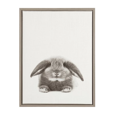 24" X 18" Rabbit Framed Canvas Art - Uniek 6 24" X 18" Rabbit Framed Canvas Art - Uniek - Image 4