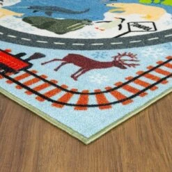 KC CUBS Boy & Girl Kids Animal Safari Car Vehicle Traffic Road Educational Learning & Game Play Nursery Bedroom Classroom Rug Carpet -Baxton Studio Store GUEST bc0bc2b3 f7bb 4e8e bfc9 3008687d93d1
