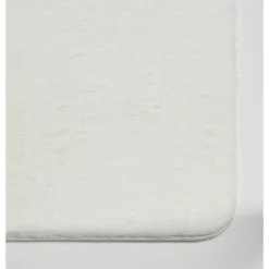 30"x20" Lapin Bath Mat White - Moda At Home