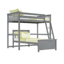 Max & Lily L-Shaped Twin Over Twin Bunk Bed 13 Max & Lily L-Shaped Twin Over Twin Bunk Bed -Baxton Studio Store GUEST bd48907f d5af 4f64 bed4 eccac7e18fac