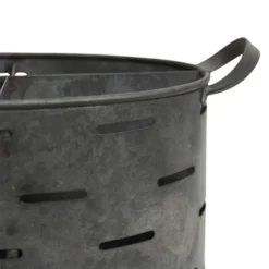 Galvanized Metal Utensil Caddy - Foreside Home & Garden -Baxton Studio Store GUEST c149c015 d295 4ec5 965a 4f8db9d9d4bc