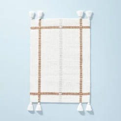 Bold Cross Stripes Tassel Rug Cream/Tan - Hearth & Hand™ With Magnolia 13 Bold Cross Stripes Tassel Rug Cream/Tan - Hearth & Hand™ With Magnolia -Baxton Studio Store GUEST c1d78612 915a 4d72 a0f1 114937d7c517