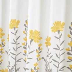 Aprile Shower Curtain Yellow/Gray - Lush Décor -Baxton Studio Store GUEST c25e3bbb fc65 4e90 897f 48d427eae560