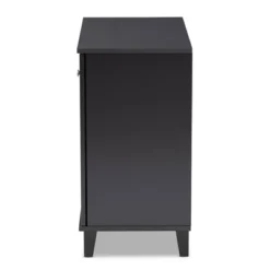 Shelf Wood Shoe Storage Cabinet Coolidge Finished Dark Gray - Baxton Studio -Baxton Studio Store GUEST c27eff5f 2073 4c9f 8731 51884c3e718d