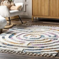 NuLOOM Ava Colorful Maze Kids Tassel Area Rug -Baxton Studio Store GUEST c5034484 abe4 467e 97ac e7a949389cf6