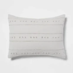 4pc Clipped Stripe Poms Comforter Bedding Set - Threshold™ 11 4pc Clipped Stripe Poms Comforter Bedding Set - Threshold™ -Baxton Studio Store GUEST c513e7a2 e419 413e 9246 e63bf81df859