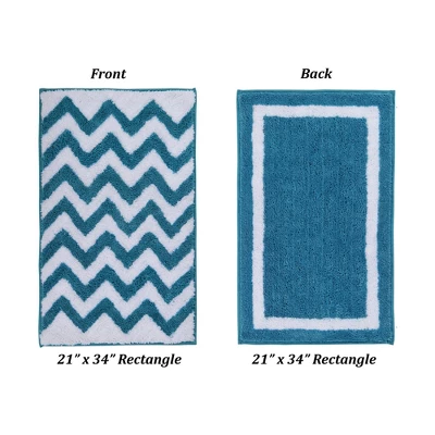 Pegasus Collection 100% Polyester Reversible Bath Rug - Better Trends 5 Pegasus Collection 100% Polyester Reversible Bath Rug - Better Trends - Image 3