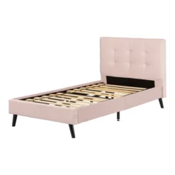 Maliza Upholstered Complete Platform Bed Pale Pink - South Shore -Baxton Studio Store GUEST c56828f2 2022 4034 8f96 303fbdb01650
