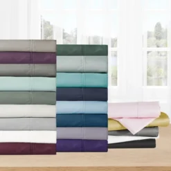 Cotton Sheets Set - Softest 400 Thread Count Bed Sheets, 100% Cotton Sateen, Cooling, Deep Pocket By California Design Den 14 Cotton Sheets Set - Softest 400 Thread Count Bed Sheets, 100% Cotton Sateen, Cooling, Deep Pocket By California Design Den -Baxton Studio Store GUEST c57ca931 d84b 4e7d 9f98 61197e488010