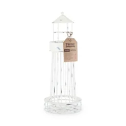 Twine 5599 Lighthouse Wine Cork Holder And Farmhouse Home Decor Kitchen Accessory, Set Of 1, White -Baxton Studio Store GUEST c59aec2c 9ce6 42d7 a506 a431a7b1efa0