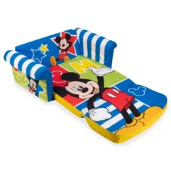 Marshmallow Furniture Flip Open Sofa - Mickey Mouse -Baxton Studio Store GUEST c7321af3 7a23 4642 b2c6 1d578f45da98